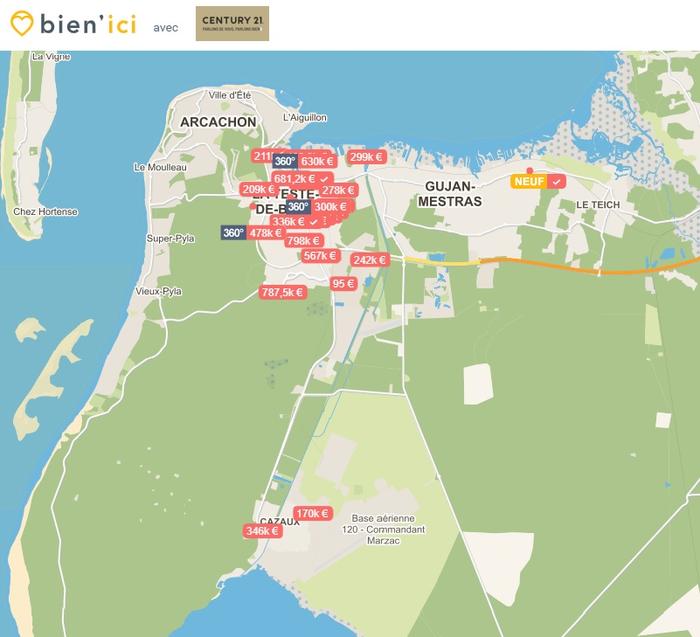 Liste des rues du Bassin d'Arcachon Sud