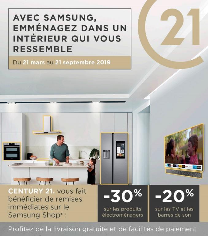 partenariat SAMSUNG CENTURY21