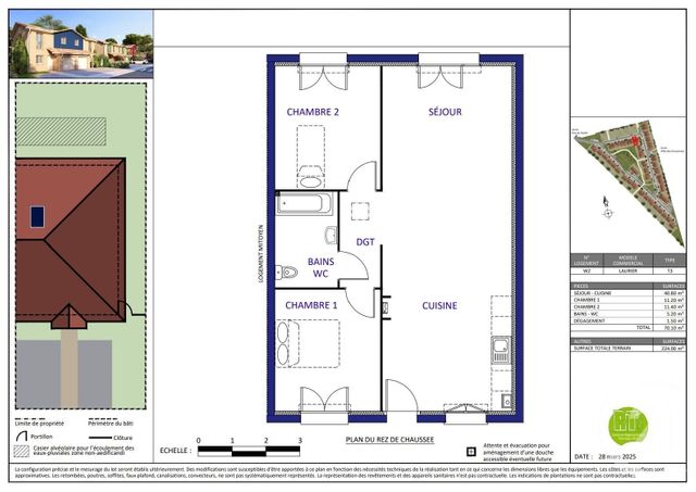 Maison &agrave; vendre - 3 pi&egrave;ces - 70,10 m2 - Biganos - 33 - AQUITAINE