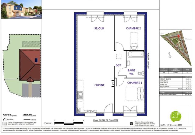 Maison &agrave; vendre - 3 pi&egrave;ces - 70,10 m2 - Biganos - 33 - AQUITAINE