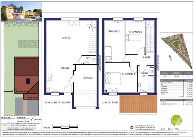 Maison &agrave; vendre - 4 pi&egrave;ces - 85,30 m2 - Biganos - 33 - AQUITAINE