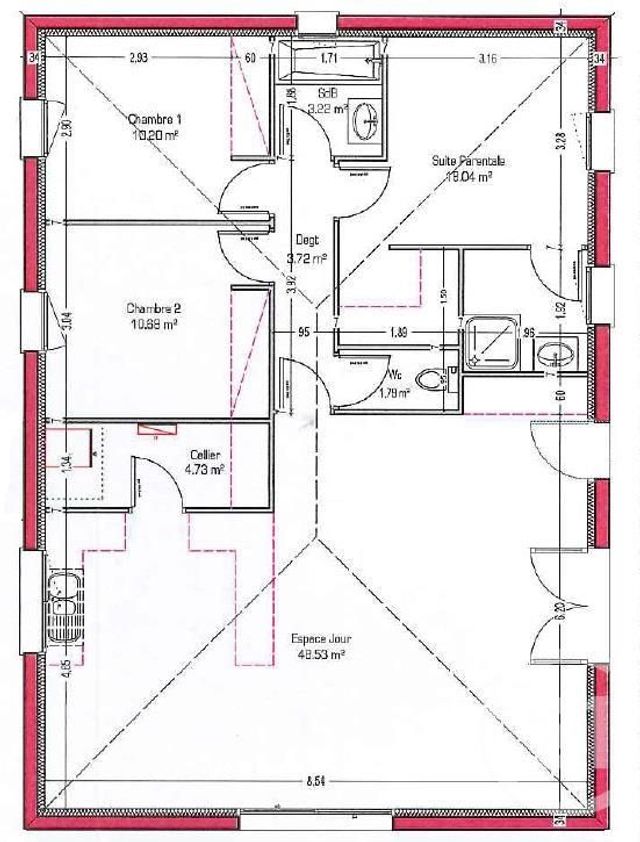 Maison à louer - 4 pièces - 100,34 m2 - Mios - 33 - AQUITAINE