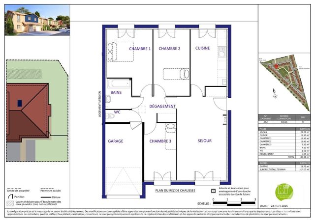 Maison &agrave; vendre - 4 pi&egrave;ces - 80,30 m2 - Biganos - 33 - AQUITAINE
