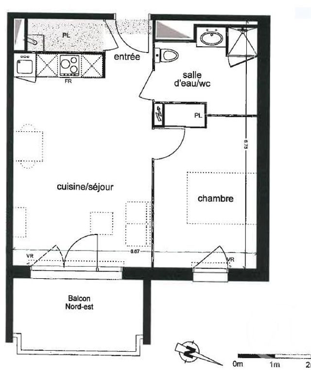 Appartement F2 &agrave; louer - 2 pi&egrave;ces - 42,65 m2 - Biscarrosse - 40 - AQUITAINE