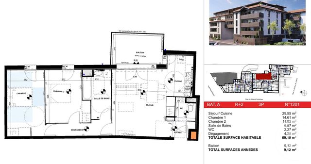 Appartement T2 &agrave; vendre - 2 pi&egrave;ces - 49,84 m2 - La Teste De Buch - 33 - AQUITAINE