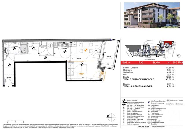 Appartement T2 à vendre - 2 pièces - 43,31 m2 - La Teste De Buch - 33 - AQUITAINE