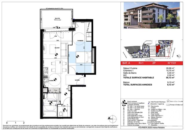 Appartement T2 à vendre - 2 pièces - 50,13 m2 - La Teste De Buch - 33 - AQUITAINE