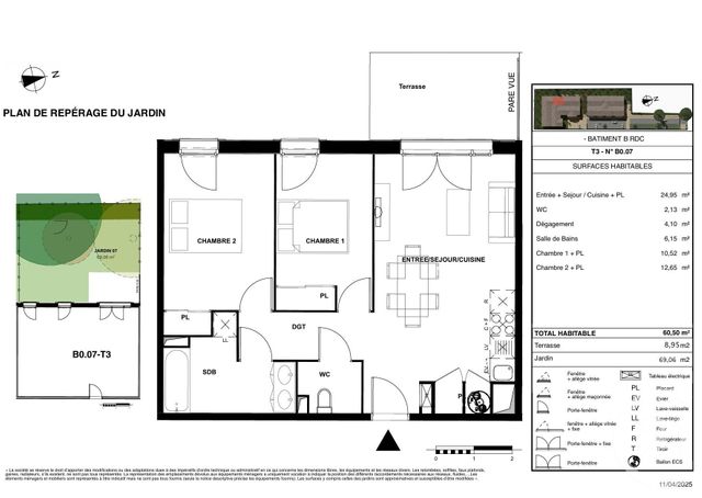 Afficher la photo en grand Appartement T3 à vendre - 3 pièces - 60,50 m2 - Gujan Mestras - 33 - AQUITAINE