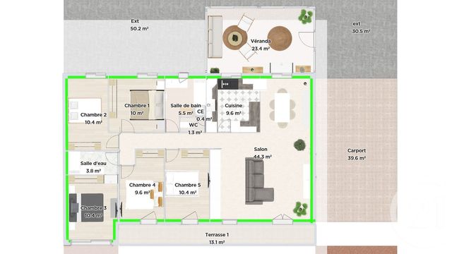 Maison &agrave; vendre - 6 pi&egrave;ces - 124 m2 - Gujan Mestras - 33 - AQUITAINE