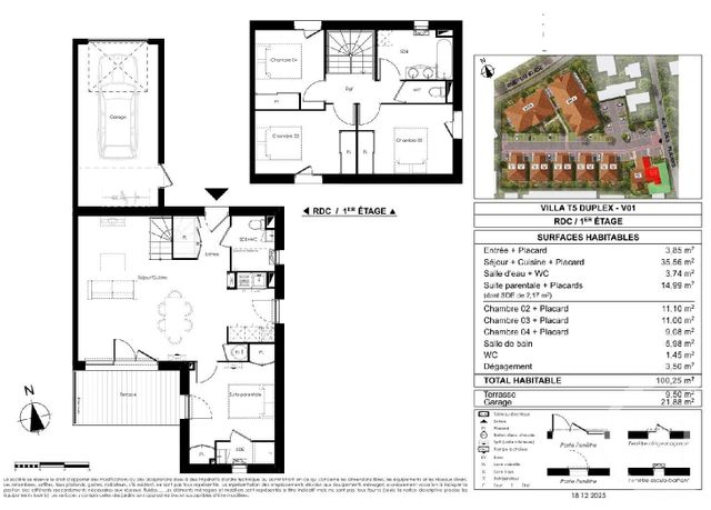 Maison &agrave; vendre - 5 pi&egrave;ces - 100,25 m2 - Le Teich - 33 - AQUITAINE