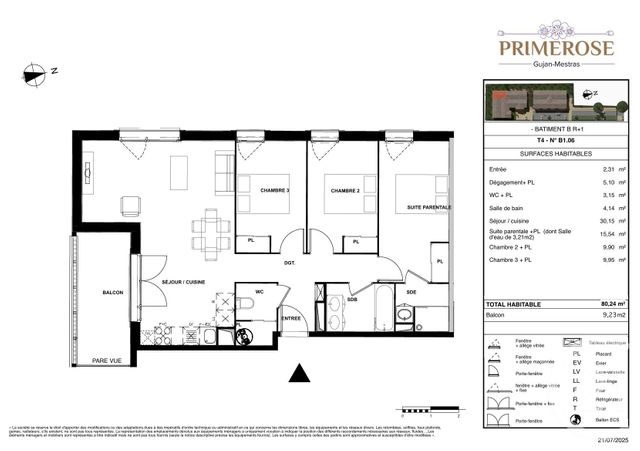 Appartement T4 à vendre GUJAN MESTRAS