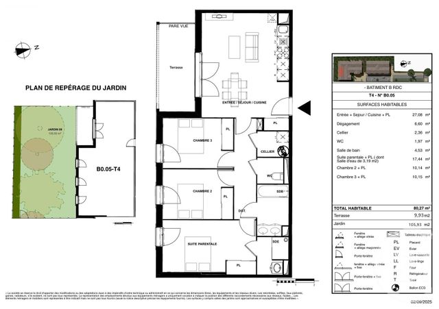 Appartement T4 &agrave; vendre - 4 pi&egrave;ces - 80,27 m2 - Gujan Mestras - 33 - AQUITAINE