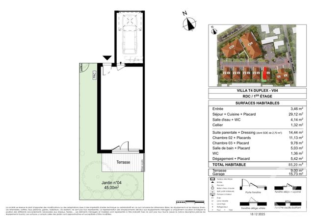 Maison &agrave; vendre - 4 pi&egrave;ces - 85,20 m2 - Le Teich - 33 - AQUITAINE