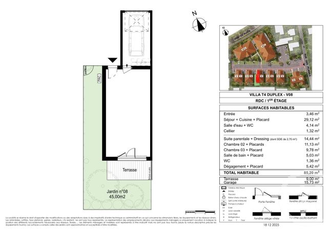Maison &agrave; vendre - 4 pi&egrave;ces - 85,20 m2 - Le Teich - 33 - AQUITAINE